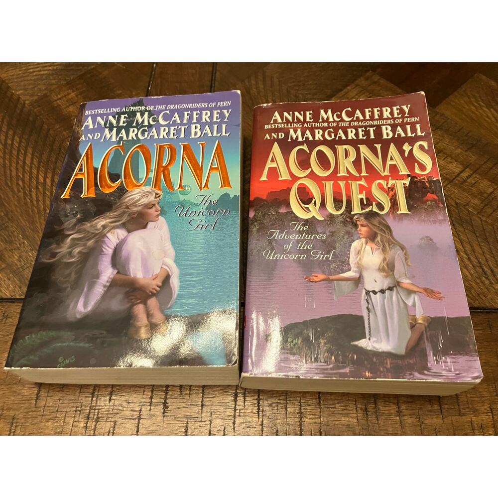 ACORNA Acorna's Quest Book Lot of‎ (2), Unicorn Girl, Paperback. Fantasy